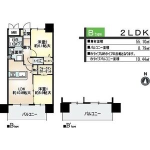 ベリー海老江の間取り図