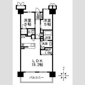 リバーガーデン千里中央あかり絵のみちC棟の間取り図