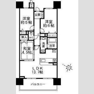 プレミスト日根野駅前ザ・フォルテージの間取り図