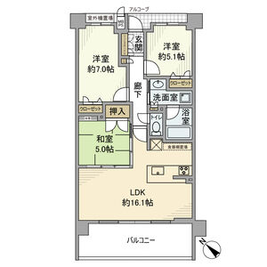 ワコーレ伊丹安堂寺レジデンスの間取り図