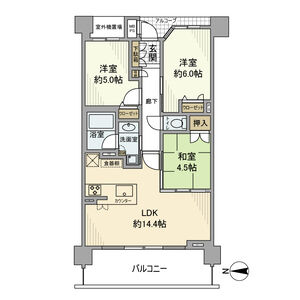 ワコーレ武庫之荘本町の間取り図