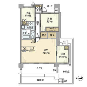 Brillia City 千里丘の間取り図