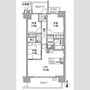 プレミスト都島パークフロントの間取り図