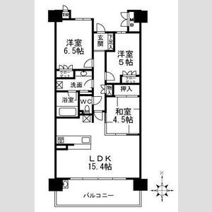シャリエ茨木の間取り図