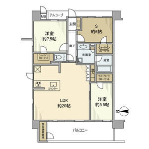 レ・ジェイド高槻南松原The Frontの間取り図