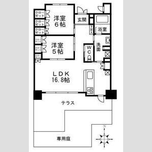 ローレルスクエア豊中アウレリアの間取り図