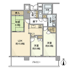 ザ・上本町タワーの間取り図