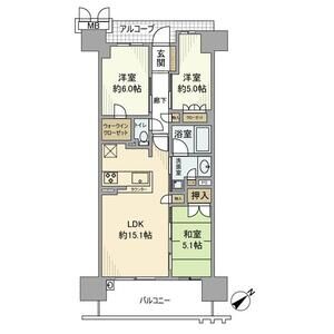 ローレルスクエア健都ザ・レジデンスFourth stageの間取り図