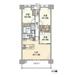 ワコーレ舞子グランテラスの間取り図