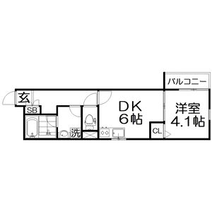 S Apt.門真城垣町の間取り図