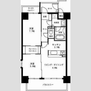 南海グランドコート阿倍野の間取り図