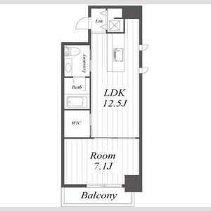 イーストモート高麗橋の間取り図