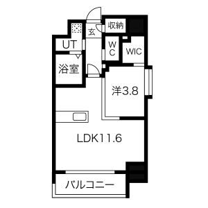 アバンティうめきたの間取り図