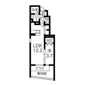アルレーヌ恵比須の間取り図