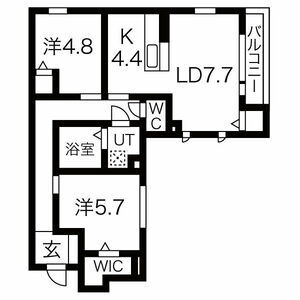 D-grace Wisteria AKASHIの間取り図