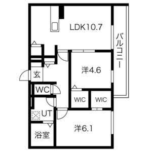 Villa le Euphoria AKASHI・OKUBOCHOの間取り図