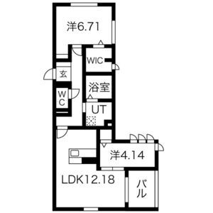セジュール西明石の間取り図