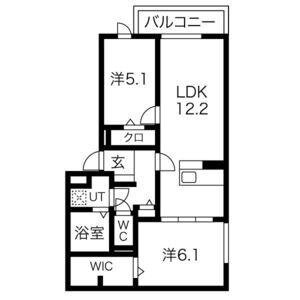 crest明石の間取り図