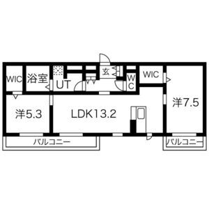 ソレイユ硯IIの間取り図