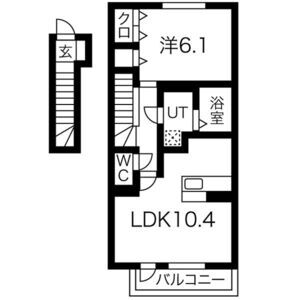 マ・メゾン岩屋の間取り図