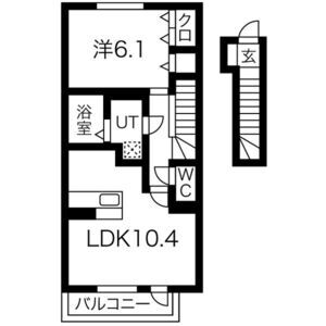 マ・メゾン岩屋の間取り図