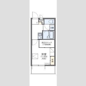 レオパレス寺地の間取り図