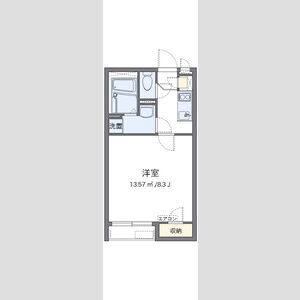 クレイノサンライズ楠の間取り図
