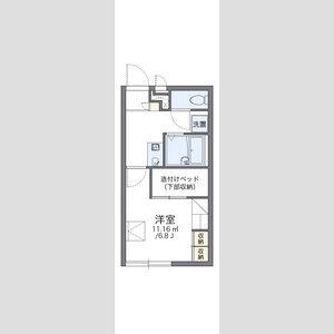 レオパレス旭ヶ丘の間取り図