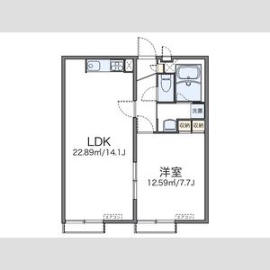 レオパレスやちよの間取り図