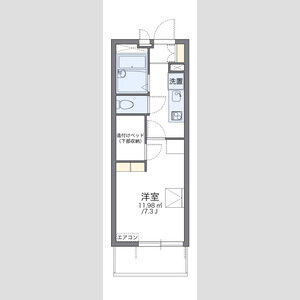 レオパレスナチュールの間取り図