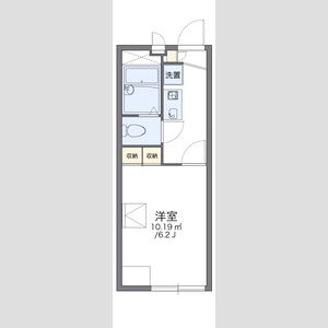 レオパレスダンケ蛍池の間取り図