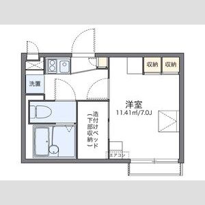 レオパレスシェーネの間取り図