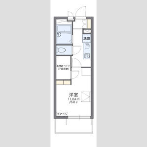 レオパレスミント千里の間取り図