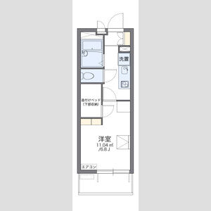 レオパレスクロスロード岸部の間取り図