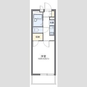 レオパレスヴィラ曽根Cの間取り図