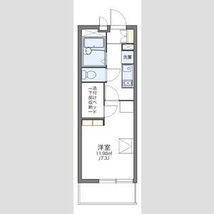 レオパレスグリチネの間取り図