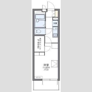 レオパレスフォンターナ内本町の間取り図
