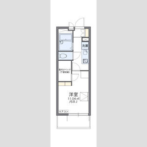 レオパレスグリーンローズの間取り図