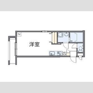 レオパレス別所新町LA1の間取り図