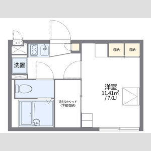 レオパレスNKサウスキャッスルの間取り図