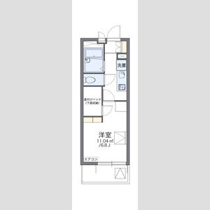 レオパレスグリーンローズの間取り図