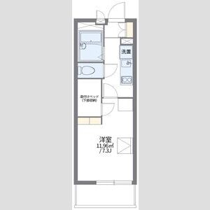 レオパレスグランドゥールの間取り図