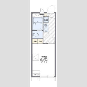 レオパレスプラムバレーの間取り図