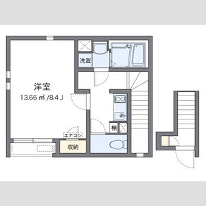 クレイノIKAWAの間取り図