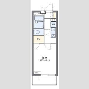 レオパレス長洲西通の間取り図