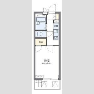 レオパレスウォーターウェーブの間取り図