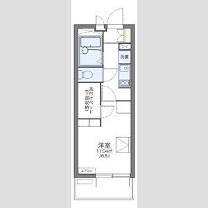 レオパレス甲子園の間取り図