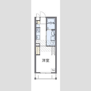 レオパレス清荒神LA1の間取り図