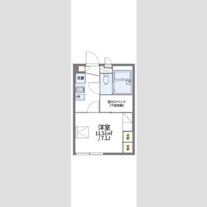 レオパレスヴィラージュ長洲の間取り図