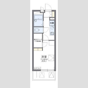 レオパレスMOTOHAMAの間取り図